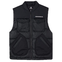 CONVERSE Mens 2024 Autumn and Winter Sports and Leisure Down Vest Vest Splicing Trendy Match 10021979