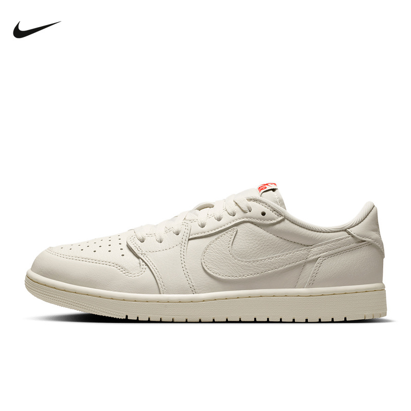 Nike Men's Shoes Air Jordan 1 Aj1 Og Off-White Low-Top Retro Casual Sneakers Hq6998-100