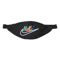 Nike crossbody bag mens and womens shoulder bag new lightweight black small bag sports waist bag FZ2476-010