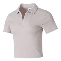 Nike T-shirt POLO shirt short-sleeved top for girls new slim fit DV7885-019