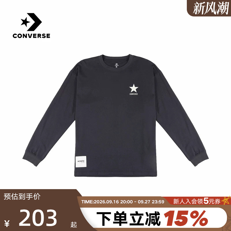 Converse 2026 Autumn Unisex Long-Sleeved T-Shirt Sports Casual Pullover Uck060-Gda Converse 2026 Autumn Unisex Long-Sleeved T-Shirt Sports Casual Pullover Uck060-Gda