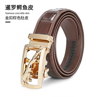 844-Pb Золотая пряжка коричневая живот