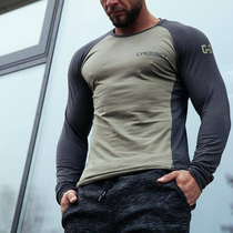 Muscle Hunter autumn fitness clothes training clothing sports long sleeve T-shirt men outdoor running cotton breathable body shirt autumn