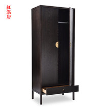 New Chinese solid wood modern Chinese wardrobe wardrobe locker Villa model room hotel simple storage cabinet
