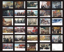 Red Revolutionary Stories Feature Peinture Postcards 29 feuilles dun ensemble