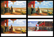 4 kinds of postcards of the founding ceremony