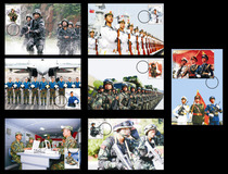 Complete set of postcards for the 90th anniversary of the founding of the Peoples Liberation Army