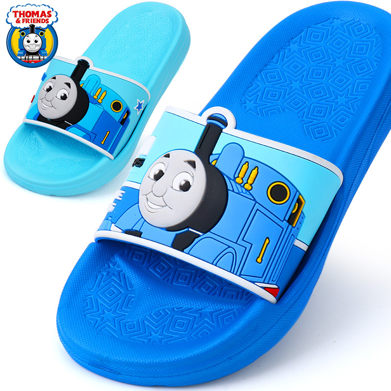 Thomas Kidsren's Slippers for Boys Summer Indoor Household Non-Slip Soft Bottom Bathroom Baby Cute Cartoon Slippers