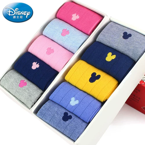 Дисней, детские хлопковые носки для мальчиков, осенние гольфы для школьников, подходит для подростков, средней длины