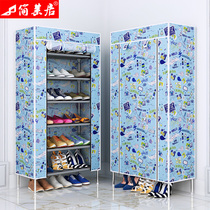 Simple shoe cabinet Shoe rack Multi-layer household economical door dormitory storage artifact dust-proof and space-saving small shoe rack