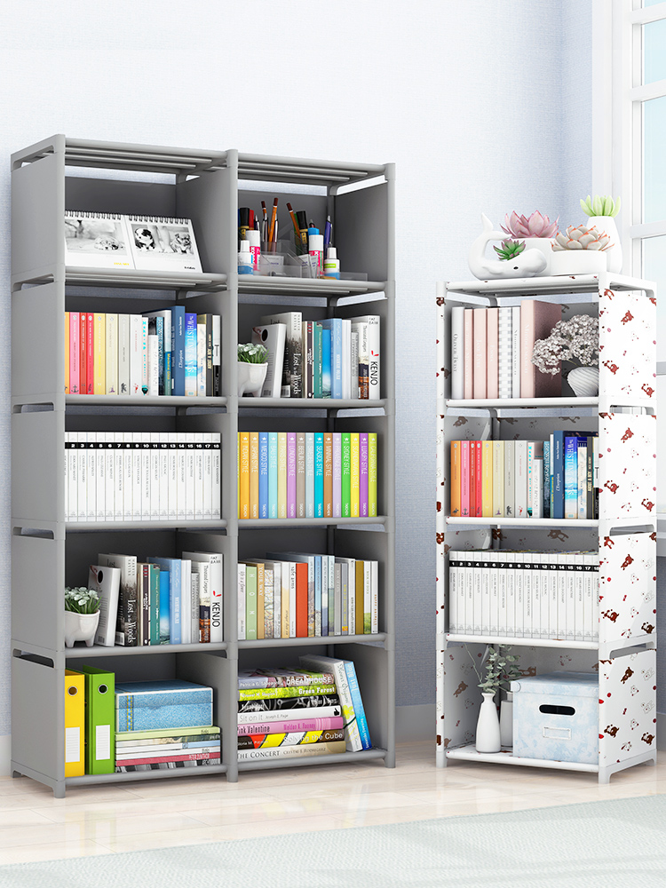 Bookshelf shelf Floor-to-ceiling children's bookcase Simple desktop office student simple storage living room small bookshelf