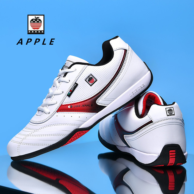 Apple Genuine Men's Shoes, Sports Shoes, Versatile Casual Trendy Shoes, Leather Jogging Shoes, Genuine Leather Breathable Travel Shoes for Men, Non-Slip