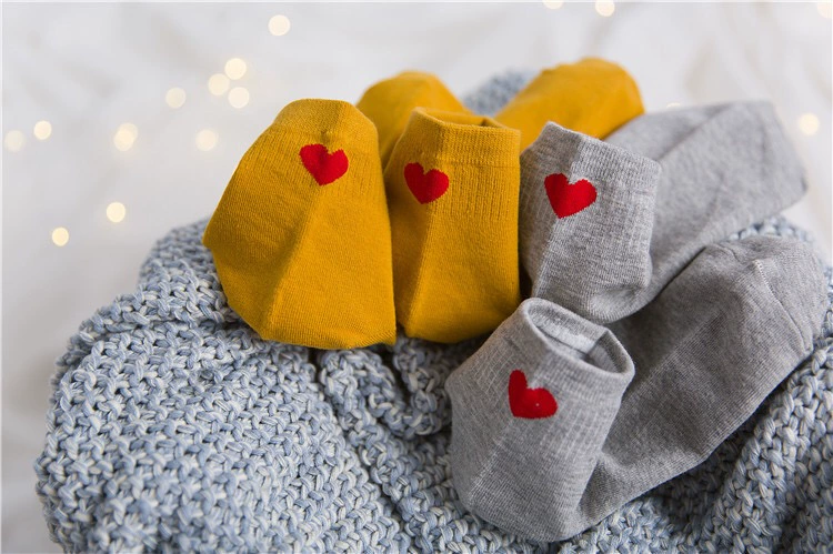 Chú thích yêu vớ cotton nguyên chất vớ của phụ nữ trong vớ ống mùa thu và mùa đông Đại học Nhật Bản gió đào hình trái tim vớ thủy triều - Bít tất nữ tat nu dep gia re
