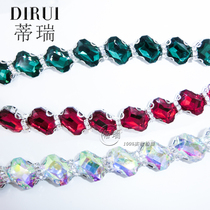 Tiree belly dance waist chain Belly dance practice clothing accessories Dance practice performance waist chain Sailor dance rhinestone waist chain