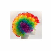 Rainbow Run with headgear wig colored hair adult children can wear support for custom colors