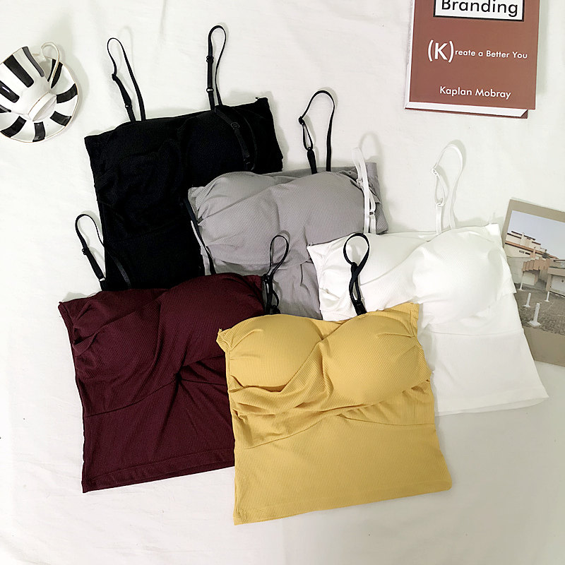 Thin cross harnesses vest female inner hitch undershirt 2019 Summer new outwear Chauded black beauty vest on board