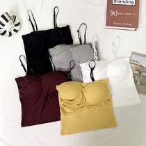 Thin cross camisole Vest Womens interior base shirt 2019 summer New wear tide black beauty vest machine top