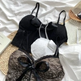 Модная сексуальная короткая майка с бантиком, топ с чашечками, бюстгальтер-топ, коллекция 2023