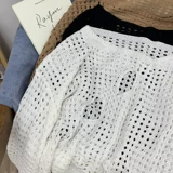 Трикотажный лонгслив, сексуальный короткий свитер, коллекция 2022, осенний, свободный крой