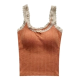 Топ с чашечками без рукавов, кружевная майка топ с бантиком, французский стиль, кружевное платье