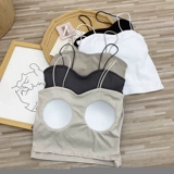 Эластичный летний топ без лямок, трикотажная короткая майка топ, красивая спина