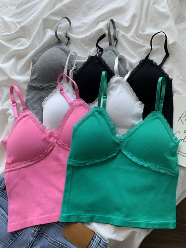 Летняя верхняя одежда, красивая спина, сексуальный и милый горячий топ, базовые кружева и нагрудники, небольшой жилет для внутренней женской одежды.