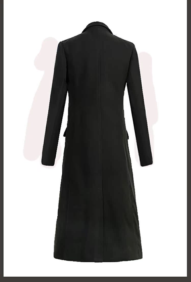 Mùa thu đông mới thanh niên dài siêu dài trench coat nam phiên bản Hàn Quốc của chiếc áo len dài cổ áo tự tu áo gió dù