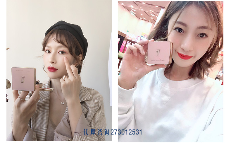 TZZ caviar air cushion BB cream 缇 芝 瑕 Kem che khuyết điểm kiểm soát dầu dưỡng ẩm lâu dài mỹ phẩm khay trang điểm sáu trong một má hồng mac