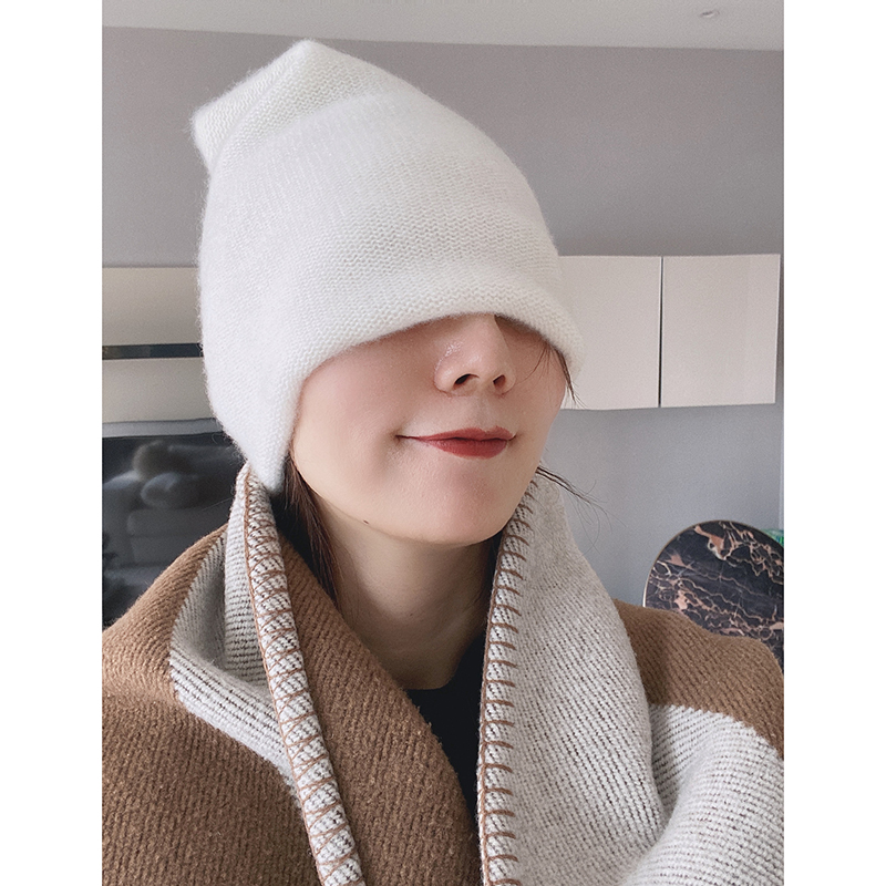 Limited to special) high-end self-made strongly recommended to accept a few more colors, double-layer material with no head cashmere knitting cap
