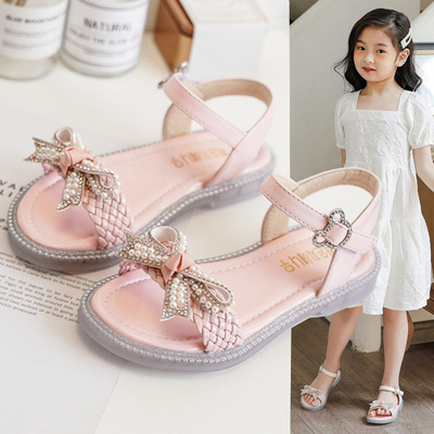 女童凉鞋软底公主鞋夏季韩版中大童女孩学生