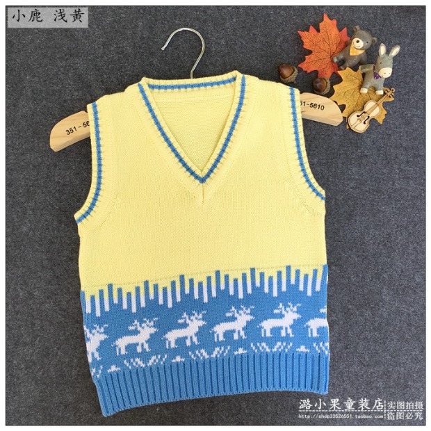 Mùa xuân và mùa thu bé bông đan vest trẻ sơ sinh len trẻ em trai và bé gái sợi bông vest áo gile vest bé trai