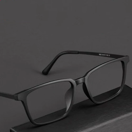 Ультра -трудные титановые очки рама Big Face Black Black Frame может быть оборудована степенью женского сплава для глаз со очками с близким зрением