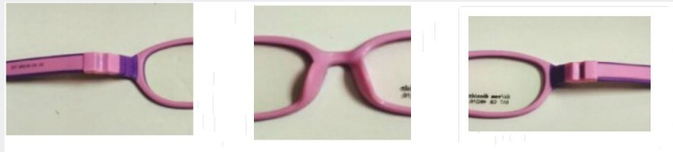Truy cập nhập khẩu đầy đủ silicone mềm an toàn cận thị viễn thị nhược thị nam và nữ kính trẻ em khung 4-12 tuổi kính mắt thời trang