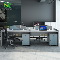 Company staff office desk office table simple modern card holder staff table fashion office table and chair combination