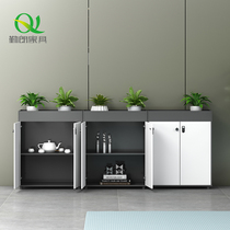 Qinlang flower slot cabinet open area staff office file locker simple modern Nordic style