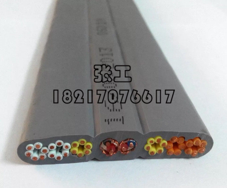 Twin wire elevator with flat cable 36 40 42 48 52 core 0 75 2 set 2*0 75 shielding line customized