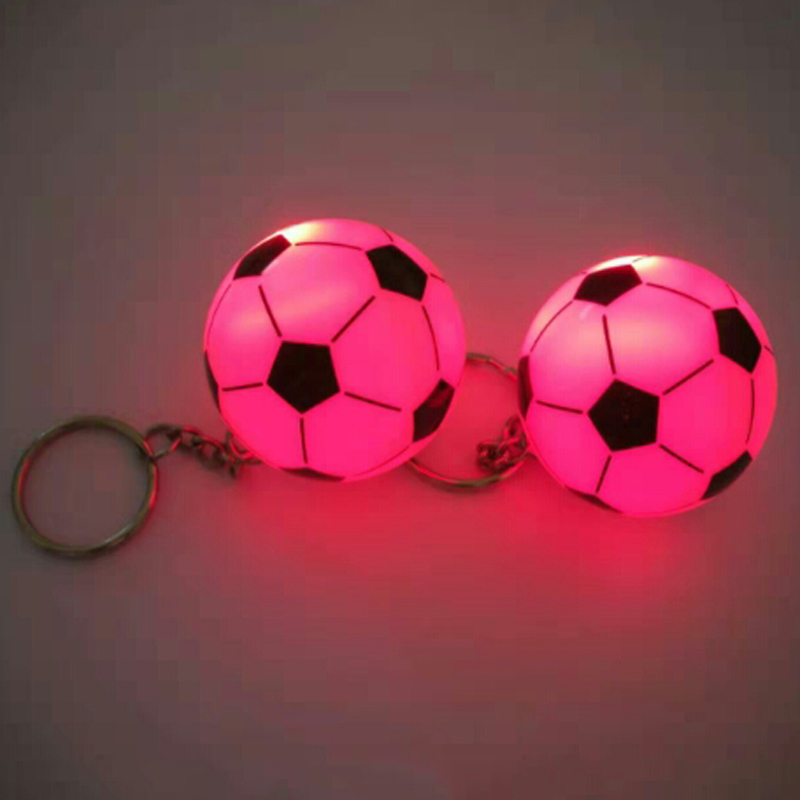 Colorful Glitter Keychain Glowing Football Keychain Stage Entertainment Glitter Ball Glowing Toy Ornament - Taobao