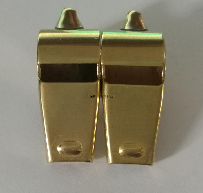 Thickened brass whistle old European American and British brass whistle referee traffic command whistle (polished with copper ring