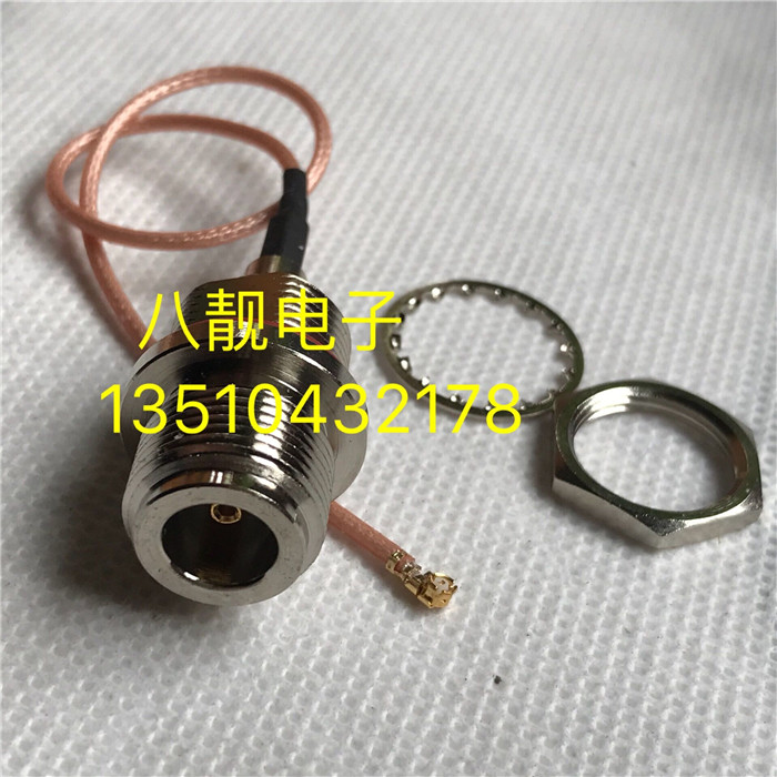 AP Radio Frequency jumper IPX (IPEXUFL) turn L16 rear threaded waterproof N-type female head RG178 silver plated wire