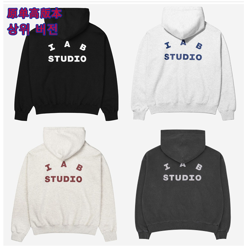 Iab Studio Hoodie Trendy Brand Unisex Fleece Hooded Sweatshirt Couple's Sweatshirt Jacket
