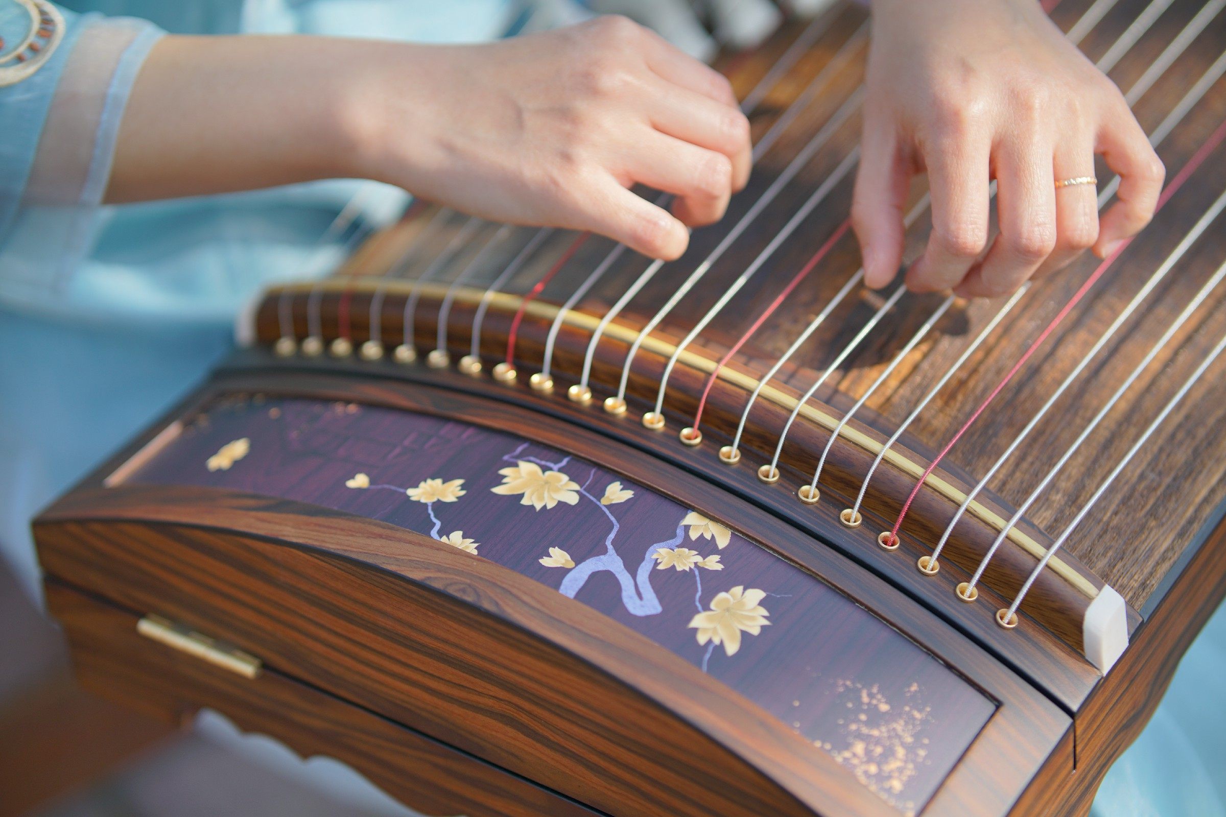 135cm Thin Small Guzheng Xia Fang and Guzheng Studio Customized Broad-leaved Dalbergia