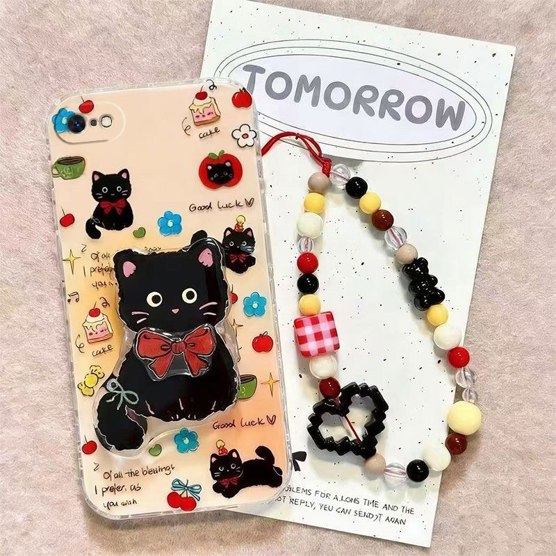 Suitable for Apple 4 Phone Case with Bowknot Black Cat iPhone 4S Cartoon Full Edge Protection, Trendy New Transparent iPhone 4 Couple Case, High Aesthetic Silicone 4/4S Shockproof Soft Case, Cute Suitable for Apple 4 Phone Case with Bowknot Black Cat iPhone 4S Cartoon Full Edge Protection, Trendy New Transparent iPhone 4 Couple Case, High Aesthetic Silicone 4/4S Shockproof Soft Case, Cute