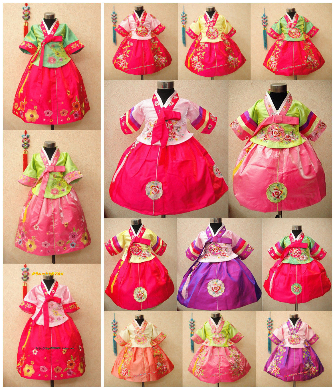 Children Han Uniforms Girls Princess Dresses Young Children National North Korea National Clothing Photography Baby Gown Kindergarten Birthday Dress