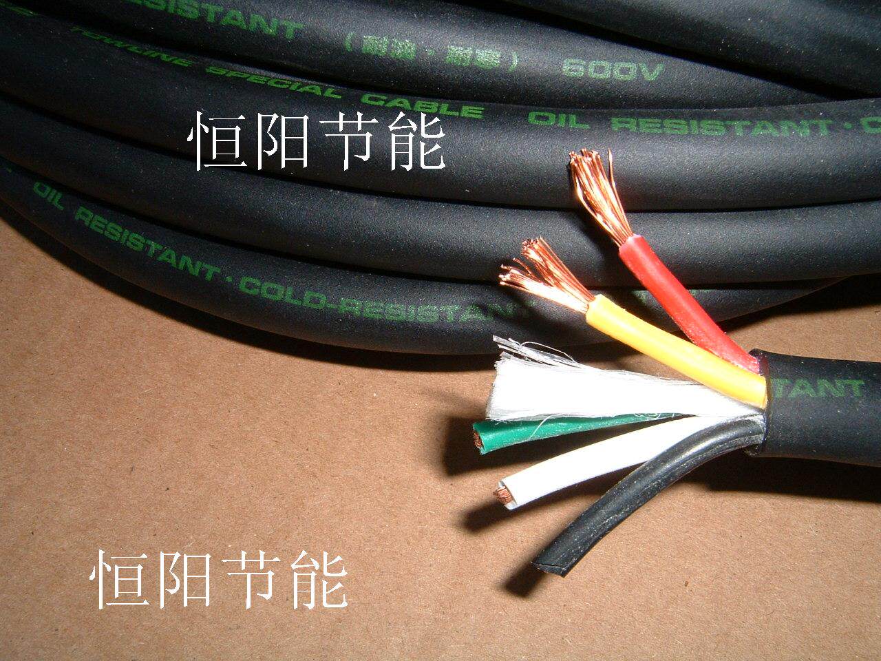 115 new 5-core 2-square cable tow chain motor equipment power cord three-phase five-wire control wire copper core