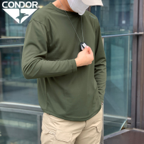 Limite condor à brancher extérieur désodorisant longue manche haute vitesse élastique manche sèche tête giqueue chemise à bas Tee-shirt respirant T-shirt col rond L1