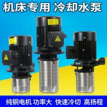 Machine tool cooling pump impeller 380V three-phase stainless steel vertical multi-centrifugal pump CNC lathe high pressure water pump
