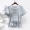 Đồ ngủ nam áo đơn mảnh cotton mùa hè mỏng sọc đơn giản cổ tròn cotton thanh niên rộng kích thước dịch vụ gia đình - Pyjama
