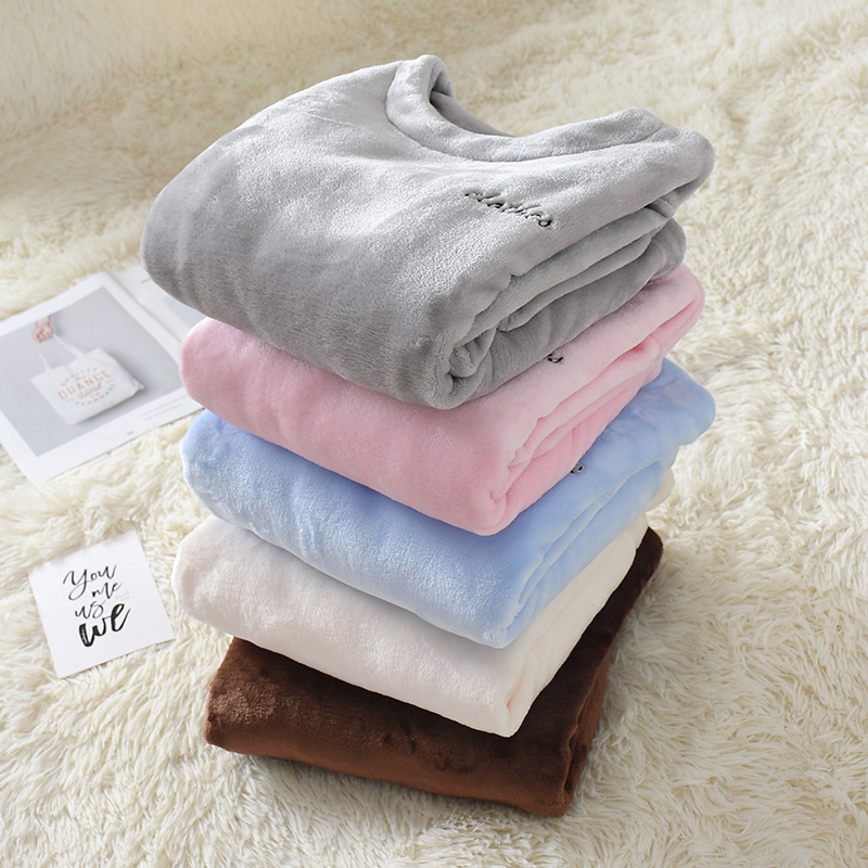 Pajama Top Single Piece for Women, Autumn and Winter Flannel Top, Fleece-Lined, Thickened, Warm, Ladies' Fairy Coral Fleece Loungewear