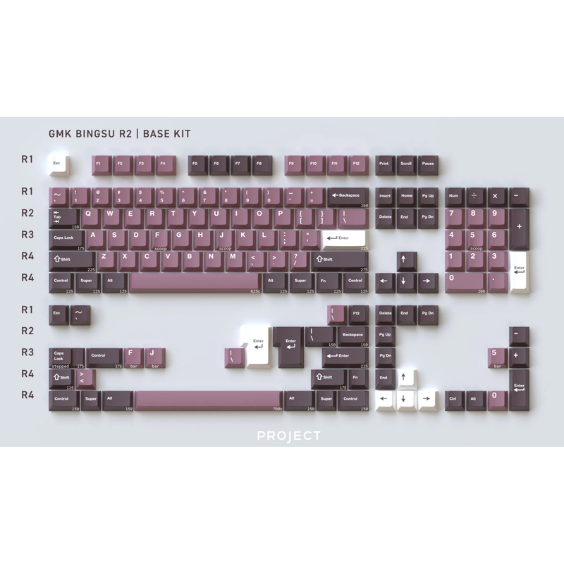 Gmk Cyl Bingsu R2 Ice Cream Two-Color Abs Keycaps
