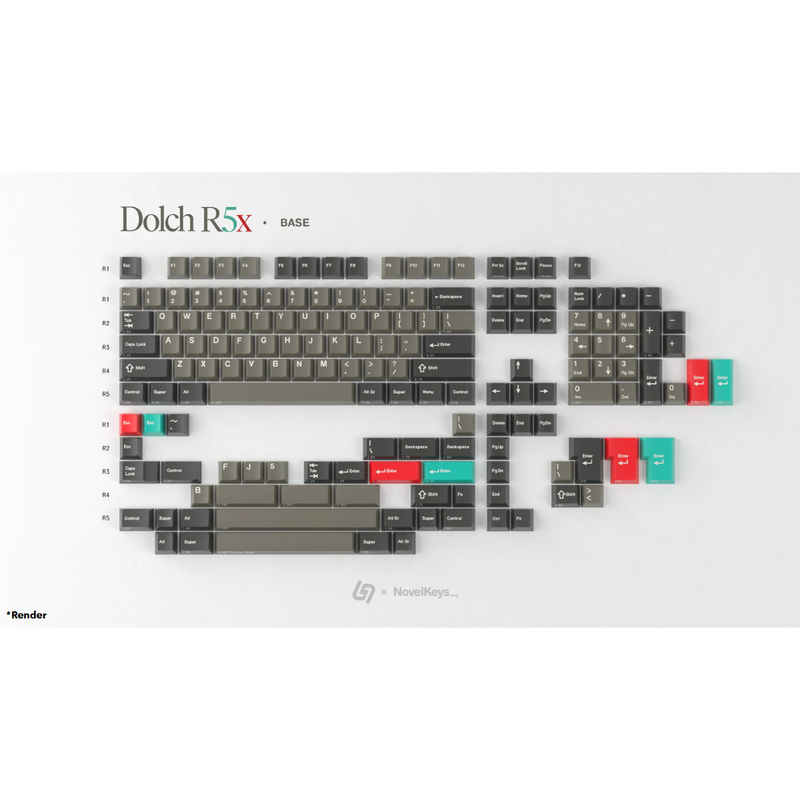 Gmk Cyl Dolch R5X Two-Color Abs Keycaps Gmk Cyl Dolch R5X Two-Color Abs Keycaps